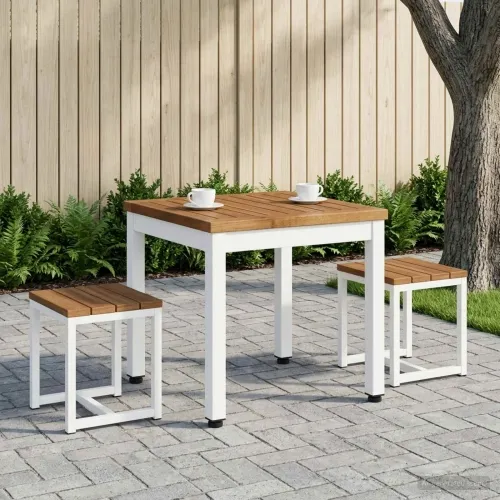 Stolić za kavu Prirodna i bijela 40 x 40,5 x 36 cm - 40 x 40,5 x 36 cm Prirodna i bijela Cijena