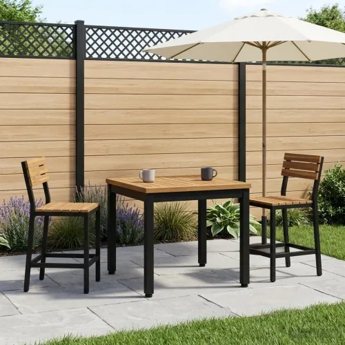 Stolić za kavu Prirodna i crna 50 x 48,5 x 36 cm - 50 x 48,5 x 36 cm Prirodna i crna Cijena