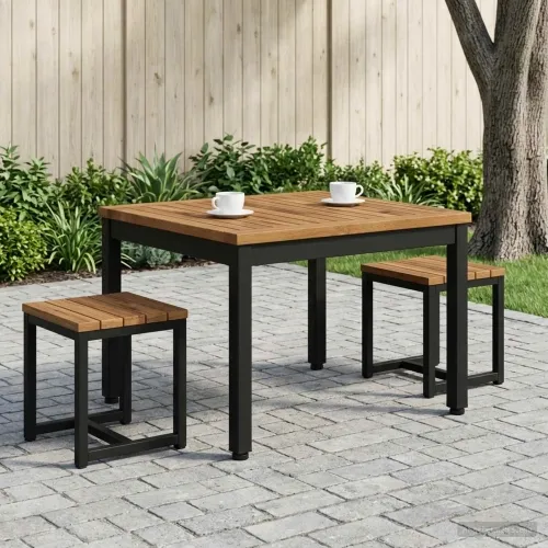 Stolić za kavu Prirodna i crna 50 x 60,5 x 36 cm - 50 x 60,5 x 36 cm Prirodna i crna Cijena