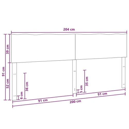 Uzglavlje s prirodnim rubom ROSTOCK Prirodna 200 cm - Prirodna 200 cm Cijena