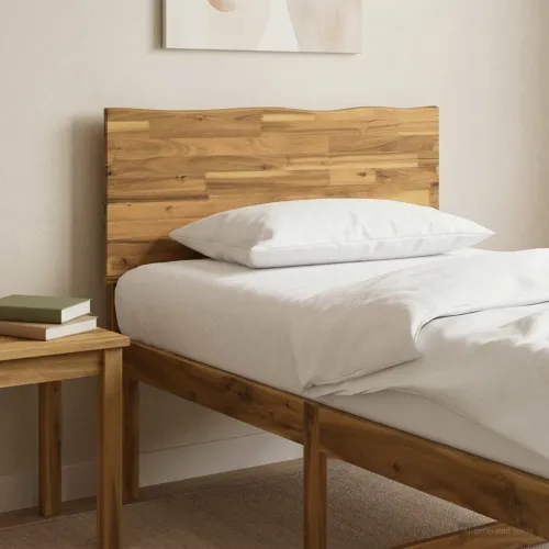 Uzglavlje s prirodnim rubom ROSTOCK Bjeljenje 80 cm - Bjeljenje 80 cm Cijena