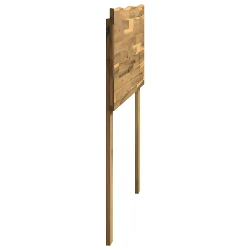 Uzglavlje s prirodnim rubom ROSTOCK Bjeljenje 80 cm - Bjeljenje 80 cm Cijena