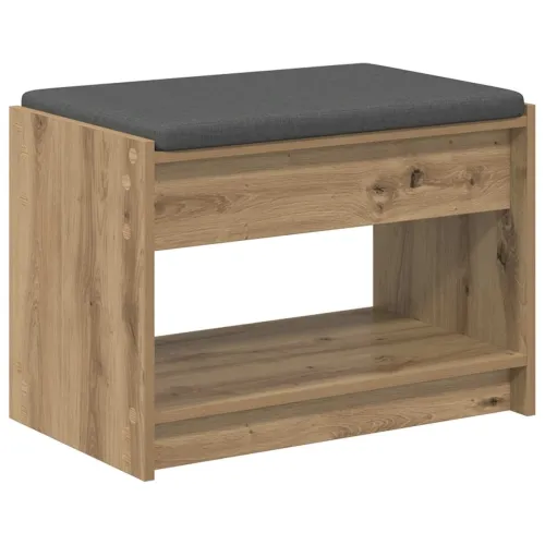 Klupa za cipele s jastučićem Hrast artisan 63 x 38 x 45 cm - 63 x 38 x 45 cm Cijena