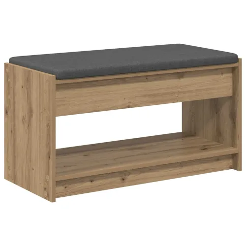Klupa za cipele s jastučićem Hrast artisan 83 x 38 x 45 cm - 83 x 38 x 45 cm Cijena