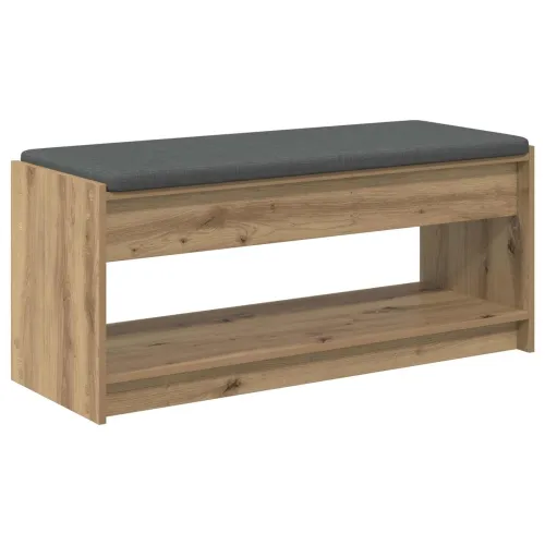 Klupa za cipele s jastučićem Hrast artisan 103 x 38 x 45 cm - 103 x 38 x 45 cm Cijena