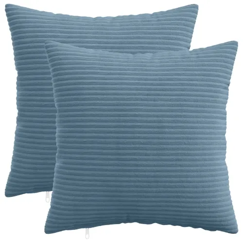 Presvlaka za jastuk 2 pcs HEERLEN Plava 35 x 35 cm Kord - Plava 35 x 35 cm 2 Cijena