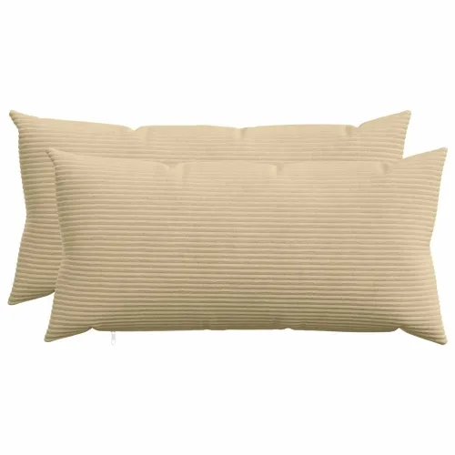 Presvlaka za jastuk 2 kom. HEERLEN Siva zelena 40 x 80 cm Kord - Svijetlo zelena siva 40 x 80 cm 2 Cijena