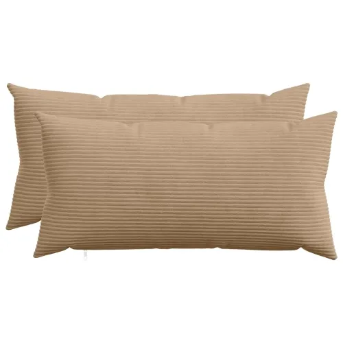 Presvlaka za jastuk 2 pcs HEERLEN Smeđa 40 x 80 cm Kord - Smeđa 40 x 80 cm 2 Cijena