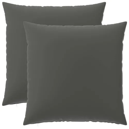 Presvlaka za jastuk 2 pcs HEERLEN Antracit 80 x 80 cm Poliester - Antracit 80 x 80 cm 2 Cijena