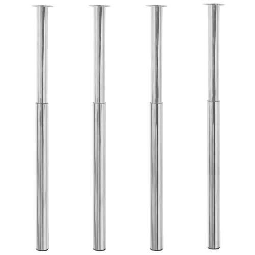 Teleskopske noge za stol 4 kom kromirane 710 - 1100 mm - Krom 4 1 Krom Cijena