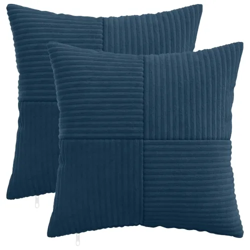 Presvlaka za jastuk 2 pcs ALMELO Mornarsko plava 40 x 40 cm - Modra 40 x 40 cm 2 Cijena