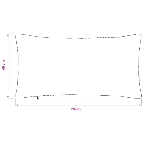 Presvlaka za jastuk 6 pcs ALMELO Žuta 40 x 70 cm Kord - Žuta 40 x 70 cm 6 Cijena