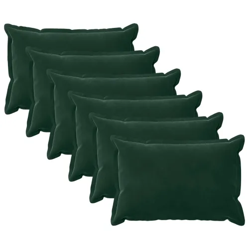 Presvlaka za jastuk 6 pcs HOUTEN Tamnozelena 30 x 50 cm Baršun - Tamnozelena 30 x 50 cm 6 Cijena