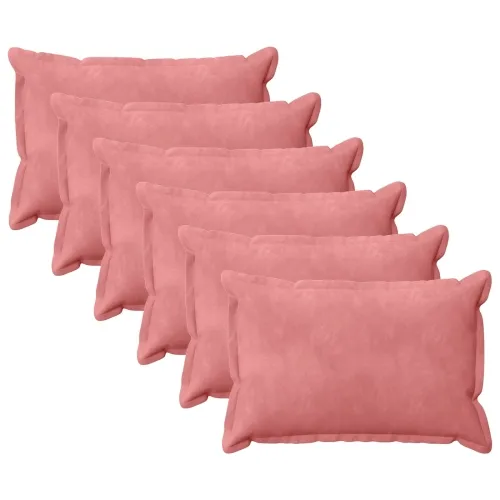 Presvlaka za jastuk 6 pcs HOUTEN Ružičasta 30 x 50 cm Baršun - Ružičasta 30 x 50 cm 6 Cijena