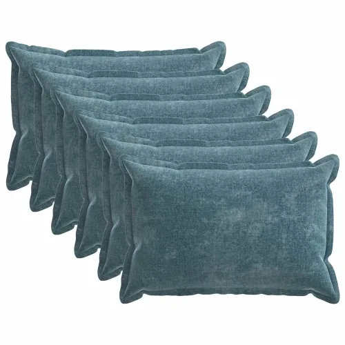 Presvlaka za jastuk 6 kom. HOUTEN Plava 30 x 50 cm - Plava 30 x 50 cm 6 Cijena