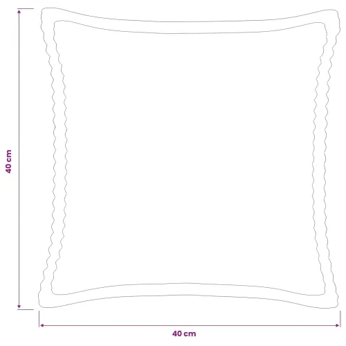 Presvlaka za jastuk 12 kom. HOUTEN Plava 40 x 40 cm Kord - Plava 40 x 40 cm 12 Cijena