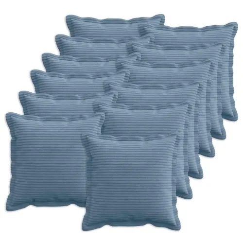 Presvlaka za jastuk 12 kom. HOUTEN Plava 40 x 40 cm Kord - Plava 40 x 40 cm 12 Cijena