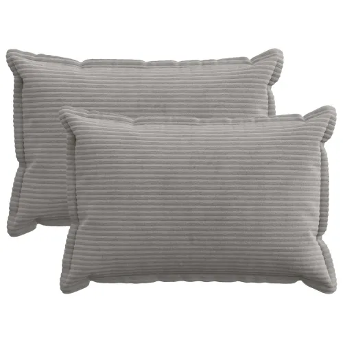 Presvlaka za jastuk 2 kom. HOUTEN Svjetlosiva 40 x 60 cm Kord - Svjetlosiva 40 x 60 cm 2 Cijena
