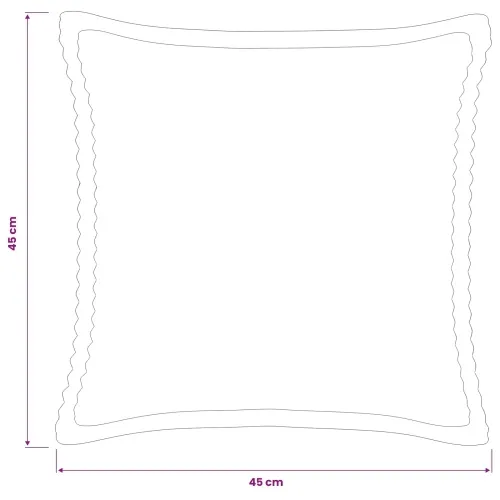 Presvlaka za jastuk 2 kom. HOUTEN Plava 45 x 45 cm Kord - Plava 45 x 45 cm 2 Cijena