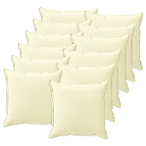 Presvlaka za jastuk 12 kom. HOUTEN Krem 45 x 45 cm Poliester - Krem 45 x 45 cm 12 Cijena