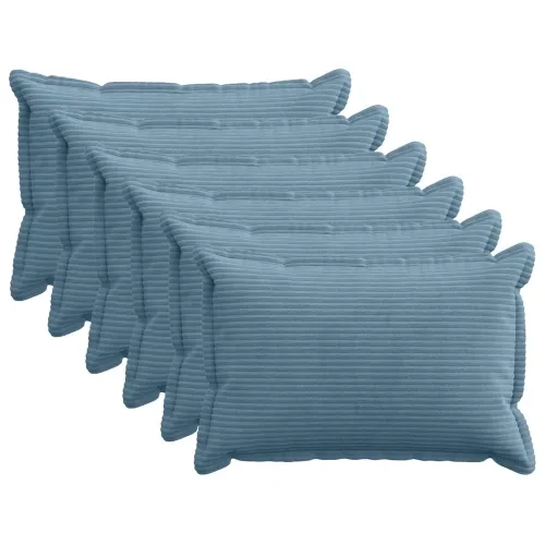 Presvlaka za jastuk 6 kom. HOUTEN Plava 50 x 75 cm Kord - Plava 50 x 75 cm 6 Cijena