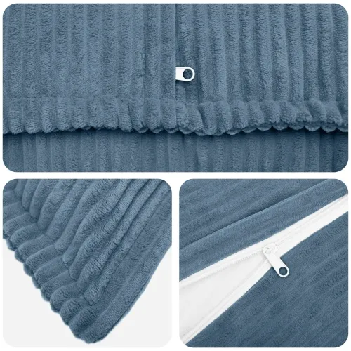 Presvlaka za jastuk 2 kom. HOUTEN Plava 80 x 80 cm Kord - Plava 80 x 80 cm 2 Cijena