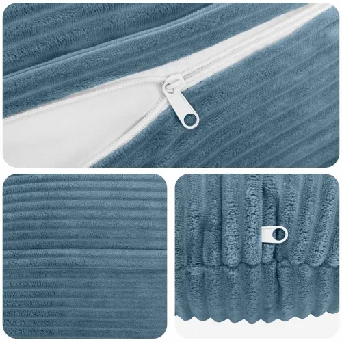 Presvlaka za jastuk 2 pcs HEERLEN Plava Ø 30 cm Kord - Plava Ø 30 cm 2 Cijena