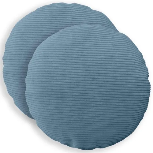 Presvlaka za jastuk 2 pcs HEERLEN Plava Ø 30 cm Kord - Plava Ø 30 cm 2 Cijena
