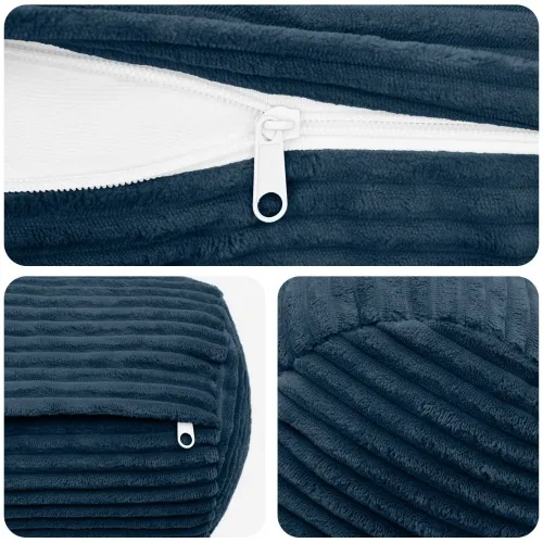 Presvlaka za jastuk 6 pcs HEERLEN Mornarsko plava Ø 15 x 40 cm - Modra Ø 15 x 40 cm 6 Cijena