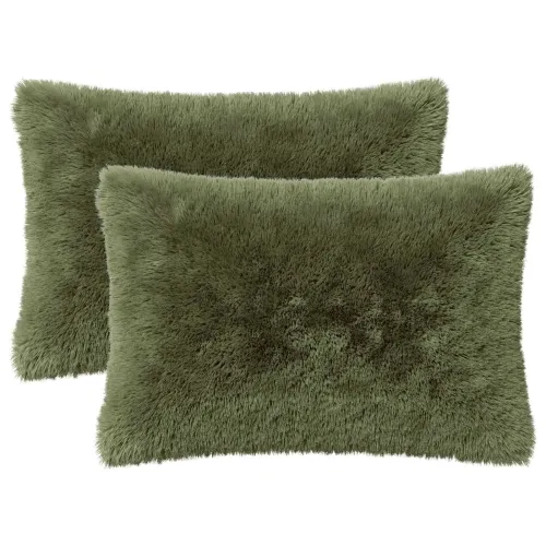 Jastuk s jastukom HEERLEN 2 kom. Zelena PV flis - Zelena 40 x 60 cm 2 Cijena