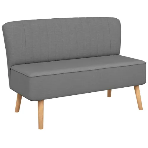 Kauč Tkanina 117x55,5x77 cm Svijetlo sivi - Svjetlosiva Cijena
