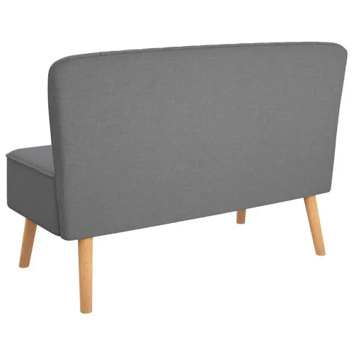Kauč Tkanina 117x55,5x77 cm Svijetlo sivi - Svjetlosiva Cijena