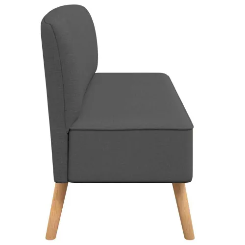 Sofa 117x55,5x77 cm Tkanina Tamno Siva - Tamno siva Cijena
