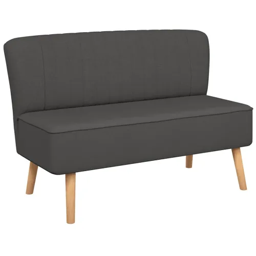 Sofa 117x55,5x77 cm Tkanina Tamno Siva - Tamno siva Cijena