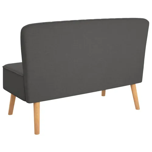 Sofa 117x55,5x77 cm Tkanina Tamno Siva - Tamno siva Cijena