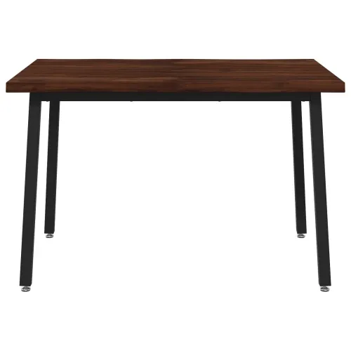 120 x 80 x 75 cm Čvrsto drvo akacije Tamno smeđa i crna - tamno smeđa i crna 120 x 80 x 75 cm Živi rub Cijena