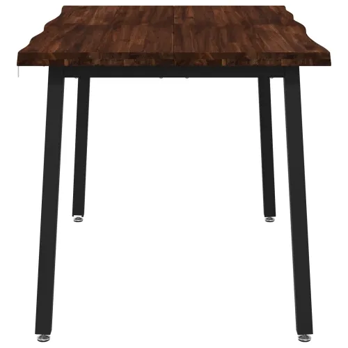 120 x 80 x 75 cm Čvrsto drvo akacije Tamno smeđa i crna - tamno smeđa i crna 120 x 80 x 75 cm Živi rub Cijena