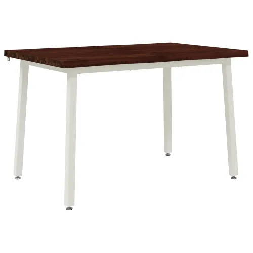 120 x 80 x 75 cm Čvrsto drvo akacije Tamno smeđa i bijela - tamno smeđe i bijele boje 120 x 80 x 75 cm Živi rub Cijena