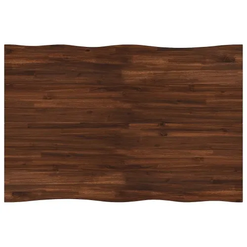 120 x 80 x 75 cm Čvrsto drvo akacije Tamno smeđa i bijela - tamno smeđe i bijele boje 120 x 80 x 75 cm Živi rub Cijena