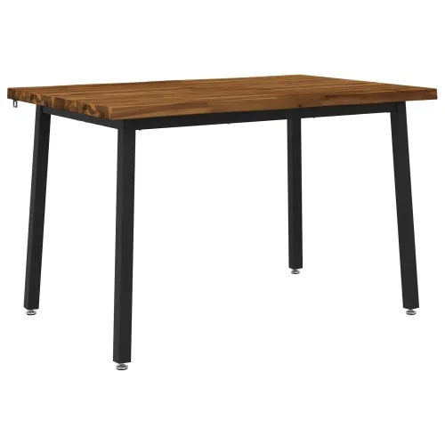 120 x 80 x 75 cm Čvrsto drvo akacije Prirodna i crna Pravokutni - Prirodna i crna 120 x 80 x 75 cm Živi rub Cijena