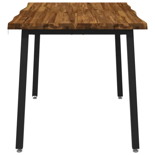 120 x 80 x 75 cm Čvrsto drvo akacije Prirodna i crna Pravokutni - Prirodna i crna 120 x 80 x 75 cm Živi rub Cijena