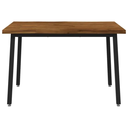 120 x 80 x 75 cm Čvrsto drvo akacije Prirodna i crna Pravokutni - Prirodna i crna 120 x 80 x 75 cm Živi rub Cijena