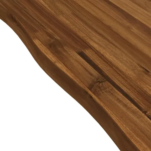 120 x 80 x 75 cm Čvrsto drvo akacije Prirodna i bijela - Prirodna i bijela 120 x 80 x 75 cm Živi rub Cijena