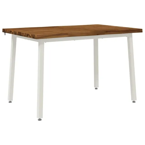 120 x 80 x 75 cm Čvrsto drvo akacije Prirodna i bijela - Prirodna i bijela 120 x 80 x 75 cm Živi rub Cijena