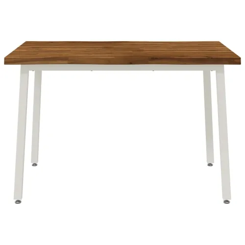 120 x 80 x 75 cm Čvrsto drvo akacije Prirodna i bijela - Prirodna i bijela 120 x 80 x 75 cm Živi rub Cijena