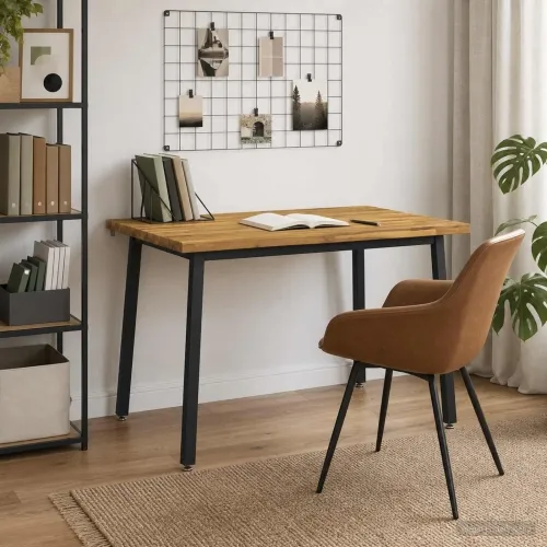 120 x 80 x 75 cm Čvrsto drvo akacije Bijela i crna Pravokutni - Bijela i crna 120 x 80 x 75 cm Živi rub Cijena