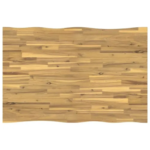 120 x 80 x 75 cm Čvrsto drvo akacije Bijela i crna Pravokutni - Bijela i crna 120 x 80 x 75 cm Živi rub Cijena