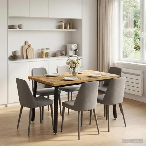 120 x 80 x 75 cm Čvrsto drvo akacije Bijela i crna Pravokutni - Bijela i crna 120 x 80 x 75 cm Živi rub Cijena
