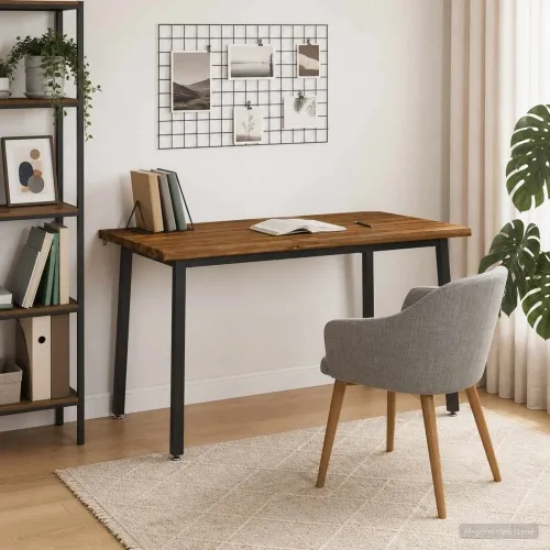 140 x 80 x 75 cm Čvrsto drvo akacije Prirodna i crna Pravokutni - Prirodna i crna 140 x 80 x 75 cm Živi rub Cijena