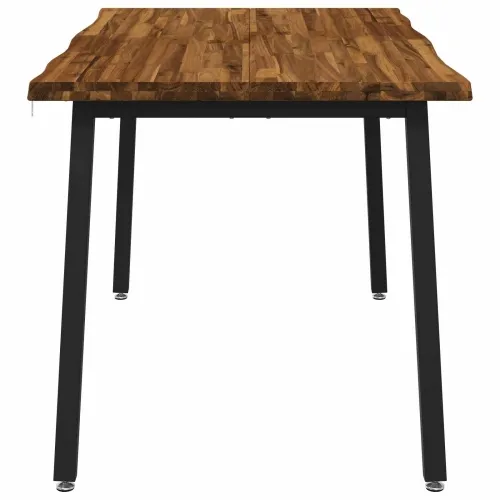 140 x 80 x 75 cm Čvrsto drvo akacije Prirodna i crna Pravokutni - Prirodna i crna 140 x 80 x 75 cm Živi rub Cijena